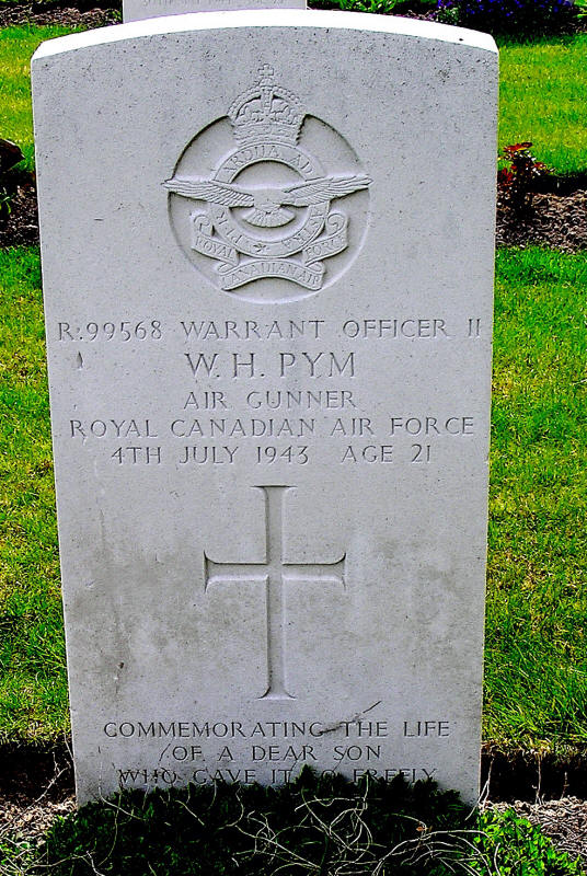 W/O II William Harold Pym<br/><br /><br />died July 4th, 1943